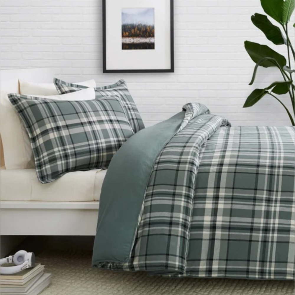 Pendleton Stanfield green Plaid Comforter Set